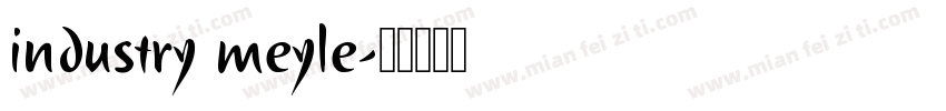 industry meyle字体转换